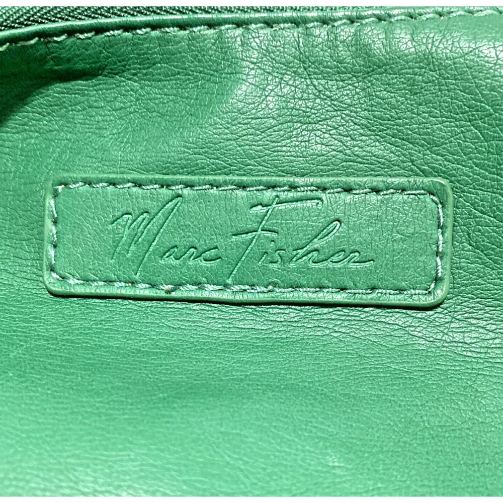 NWT Marc Fisher Green Shoulder Bag Crossbody Purse Soft Faux Leather Designer